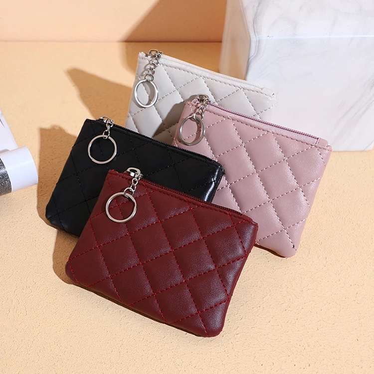 Women Slim Leather Card Case Holder Small Wallet Cute Coin Purse