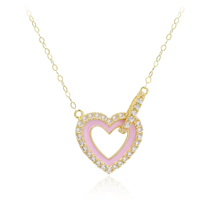 Wholesale Jewelry 14k 18k 10k Prue Gold Necklace Jewelry Woman Chocker