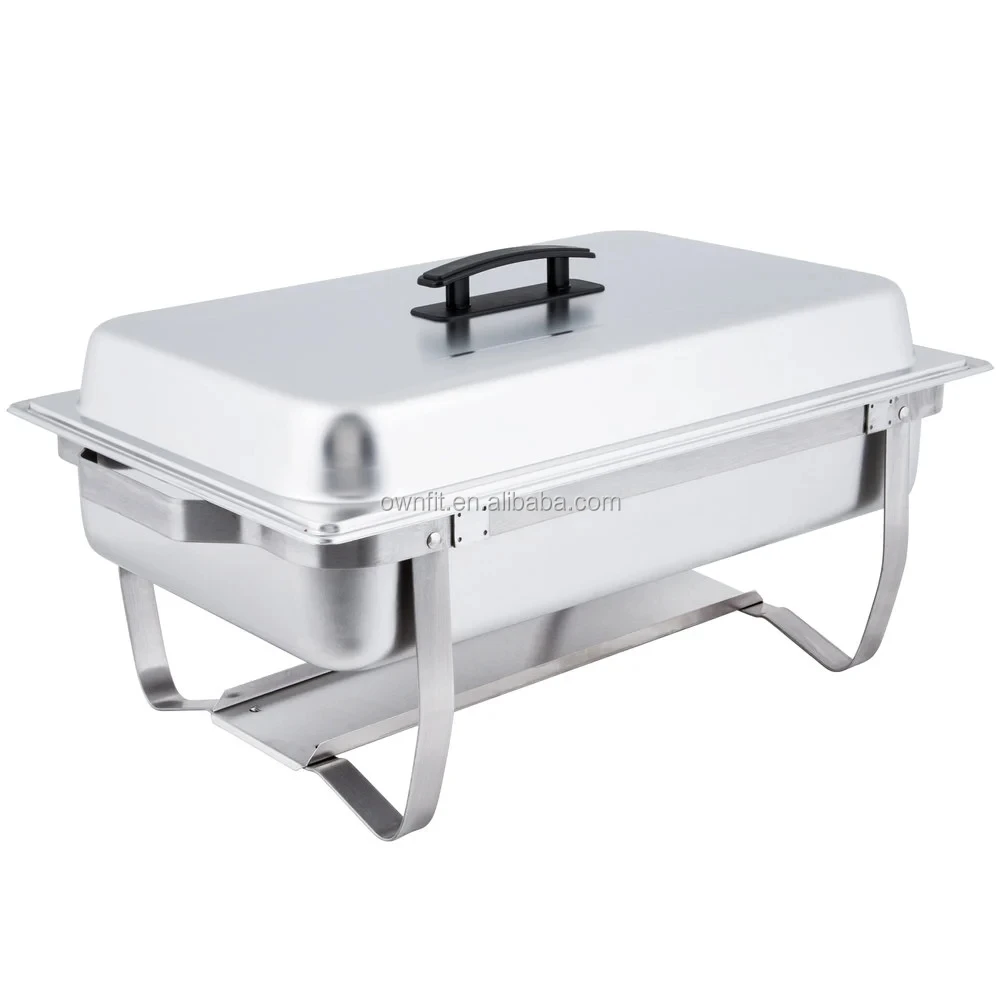 Economy 8 Qt Chafing Dish Full Size Buffet Food Warmer Set Stainless Steel Chaffing Dish for Restaurant Catering