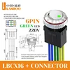 6-pin 5-24v silver green+connector