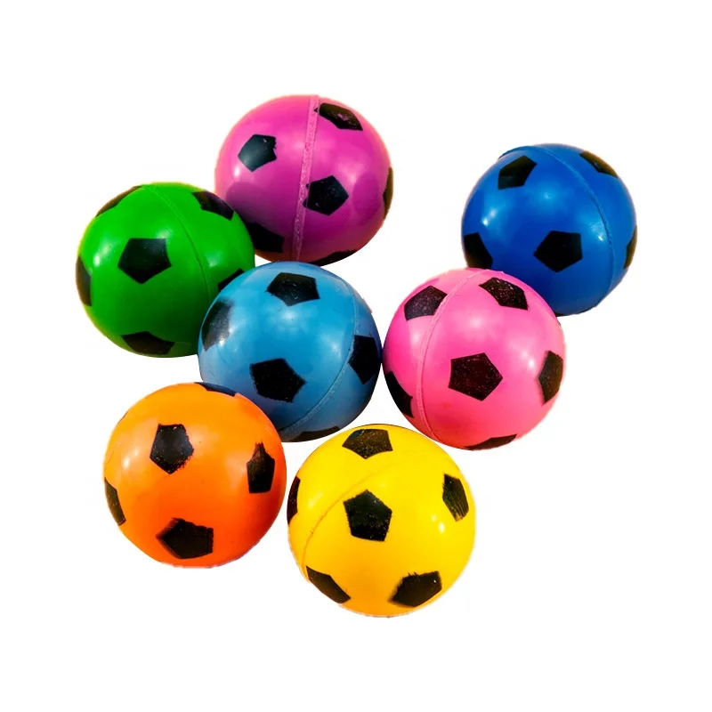 Schramm – Lot De 10 Balles Rebondissantes Design Football – 27 Mm – Couleurs Assorties – Dès 3 Ans