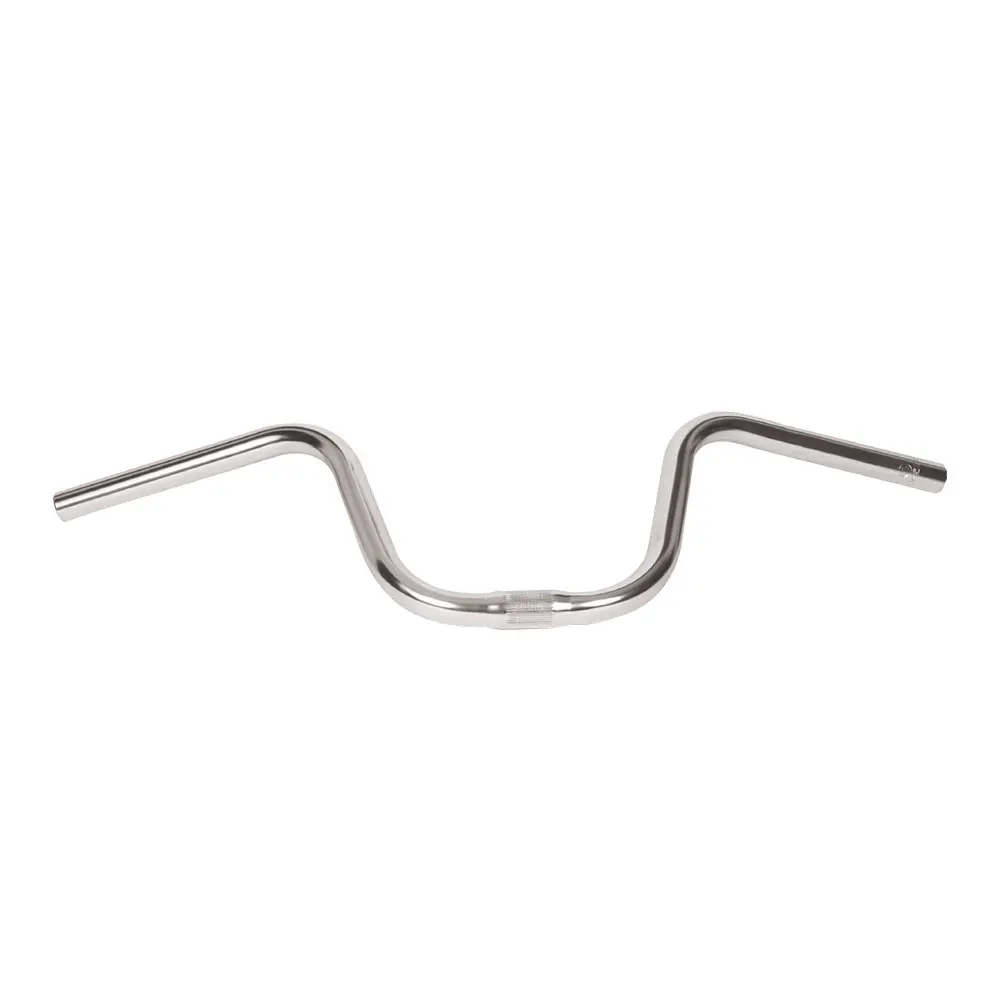 High Rise Cruiser Bicycle Handlebar 520 540 560mm Steel Alloy Stainless Steel Bar 25 4mm Clamp with 5 to 25 Degree Backsweep