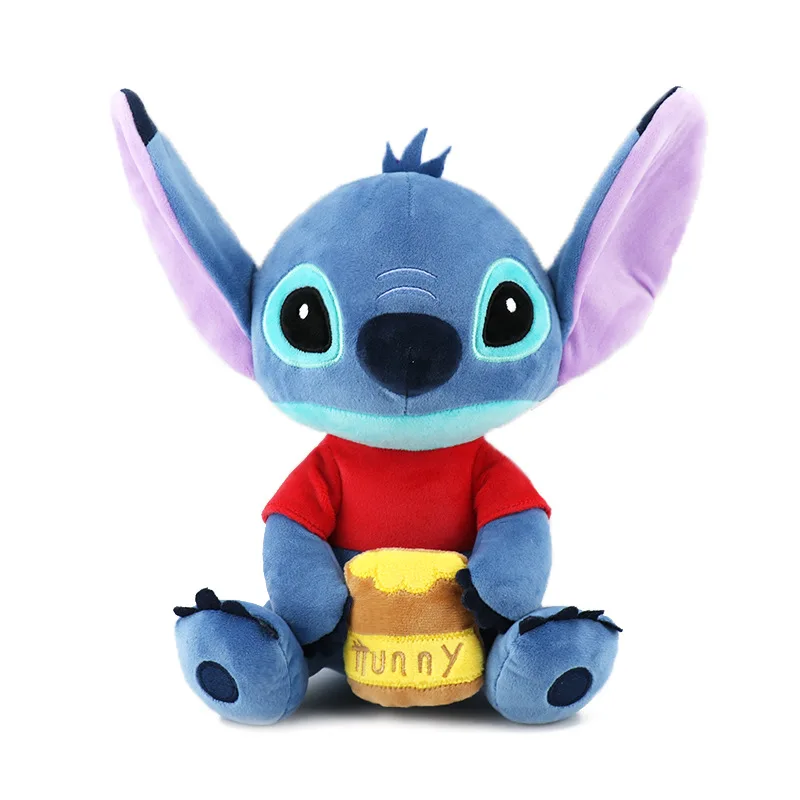 stitch holding doll