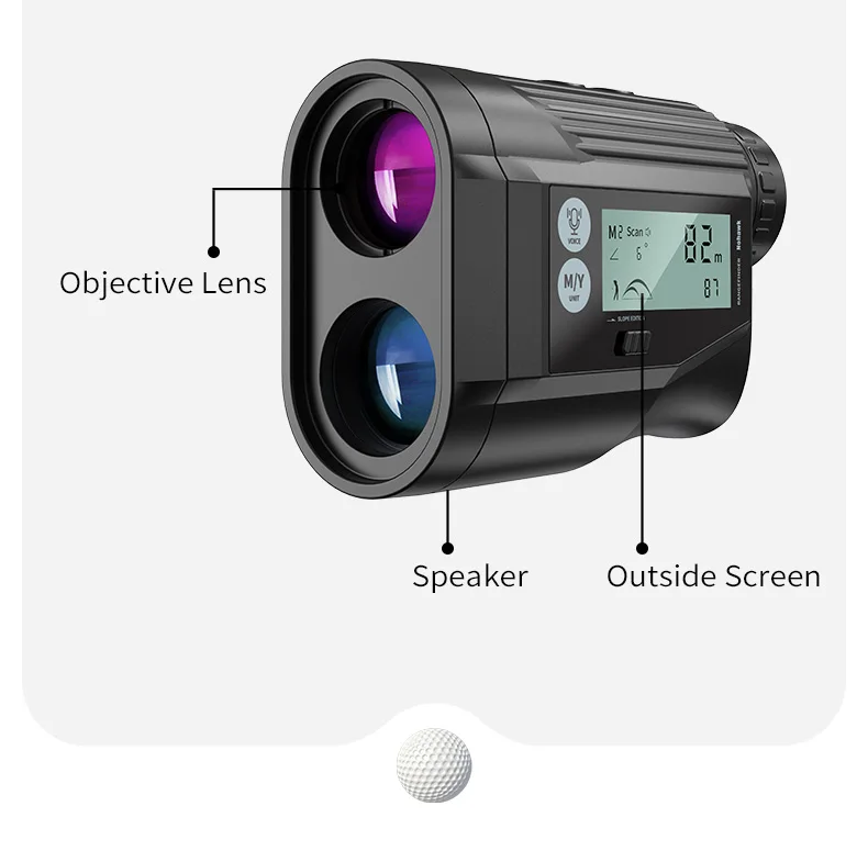 800m Oem Laser Rangefinders Black Color Lcd Display Watch Laser Golf Range Finder Custom