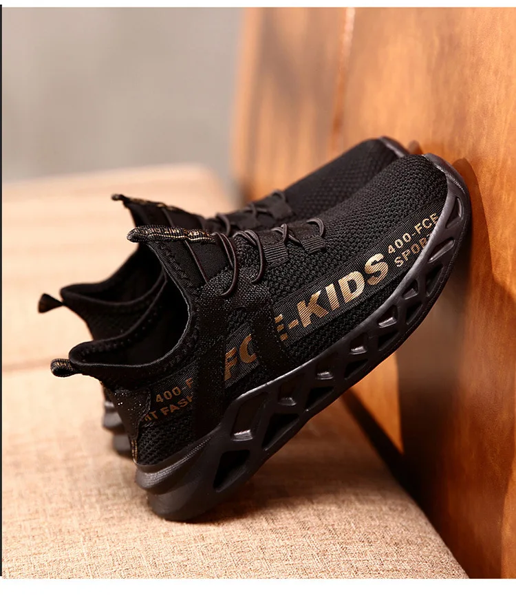 2022 Spring and Summer breathable children"e;s shoes knitted shoes Student children"e;s sneakers