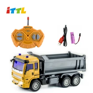 ITTL 27mHz 1:30 Scale Radio Control Toys Dump Truck for Kids