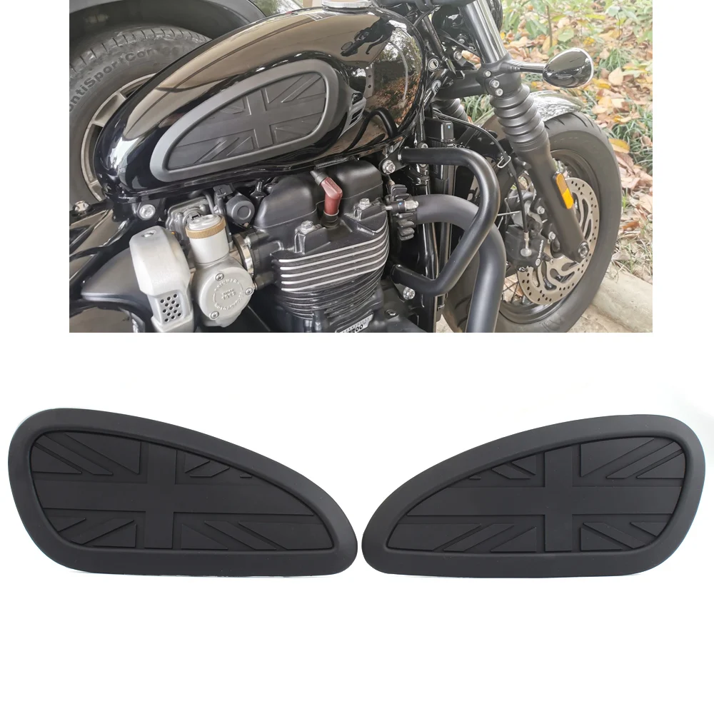 Universal Motorcycle Gas Tank Pad Traction Side Fuel Knee Grip Decals 