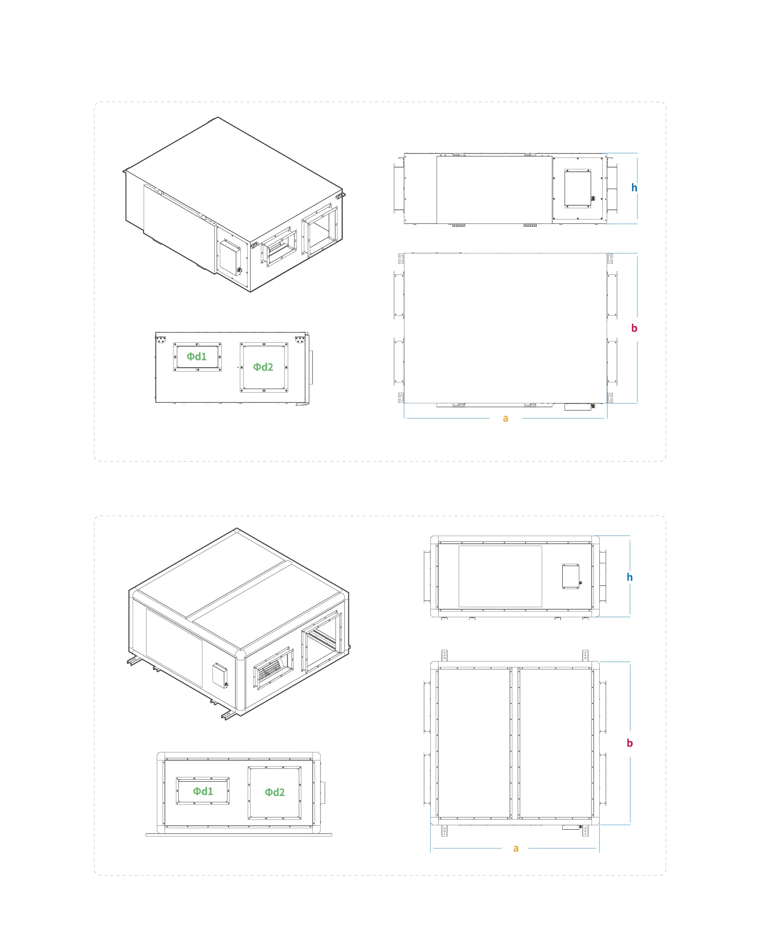 Air Handling Unit, Ceiling, 3000m³/h, 380V, MIA-AHE300N/3 - detail 16
