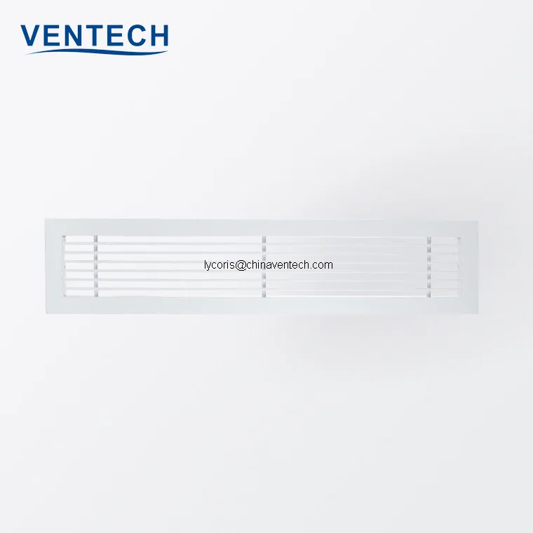 fixed blades linear bar grille supply aluminum air grille