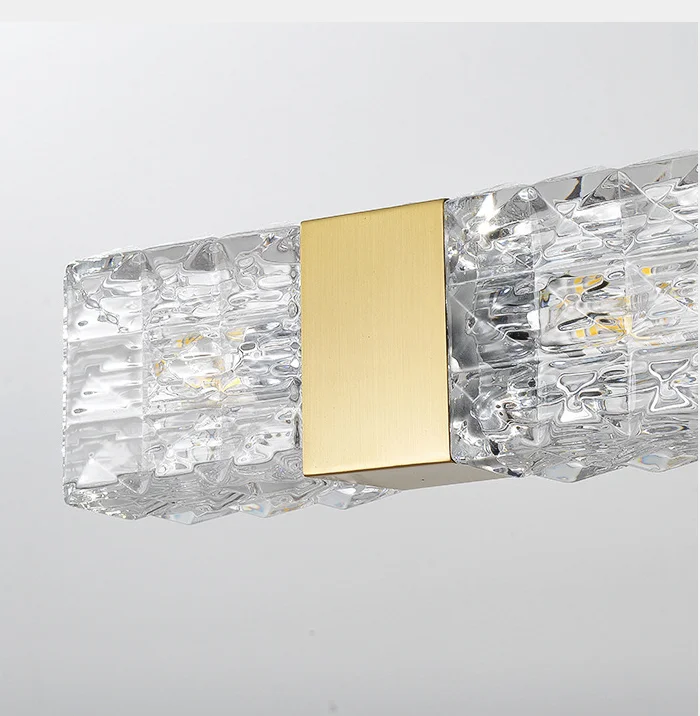 Light luxury circle brass special glass pendant Chandeliers modern living room round pendant light