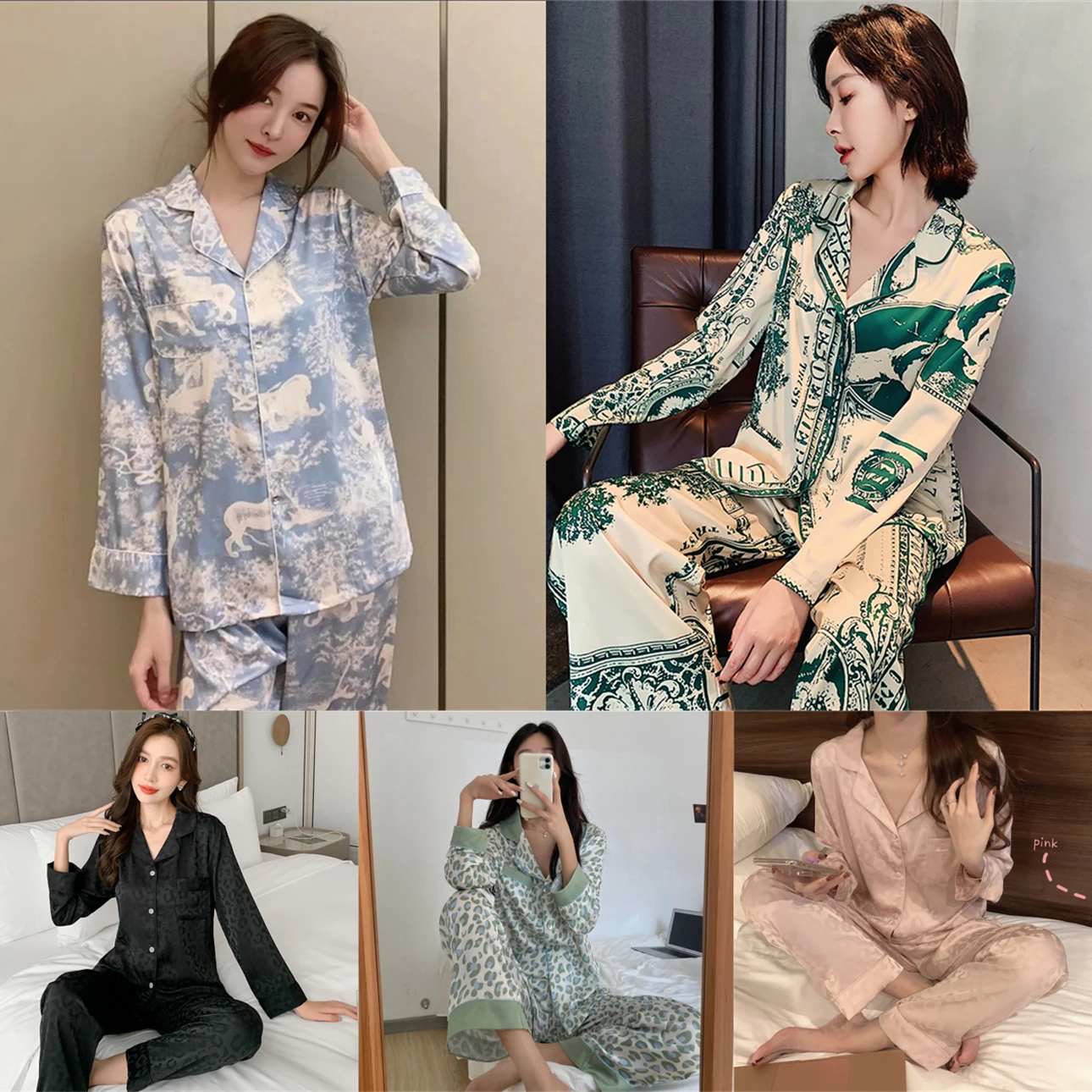 2023 Fashion Autumn Pajamas New Design High Quality Nightgown Luxury Pj ...