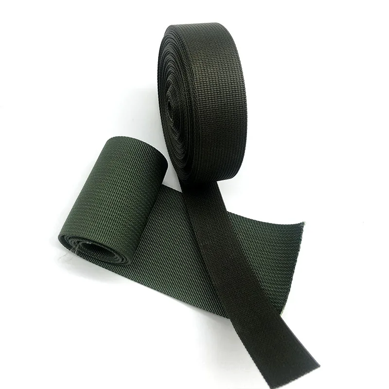 Nylon Webbing Mil-spec A-a-55301 1-1/4 Inch-wide Black Sold In By-The-Roll  Quantities