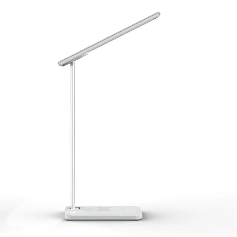 Modern Multi-Function LED Desk Lamp Touch Dimmable Control USB Port Wireless Charging Table Light Design for Bedroom DC Power