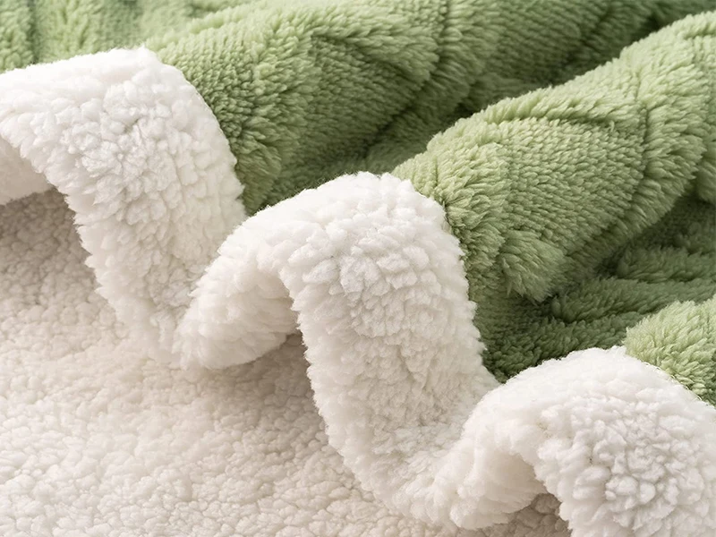 3D Jacquard Lattice Reversible Sherpa Throw Blanket Super Soft Cozy Fleece Lightweight Warm Thick Plush Fuzzy Fluffy Modern
