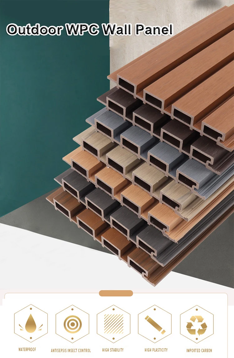 Exterior Fluted Wall Panels Wpc Wall Panel Wood Plastic Composite Wall ...