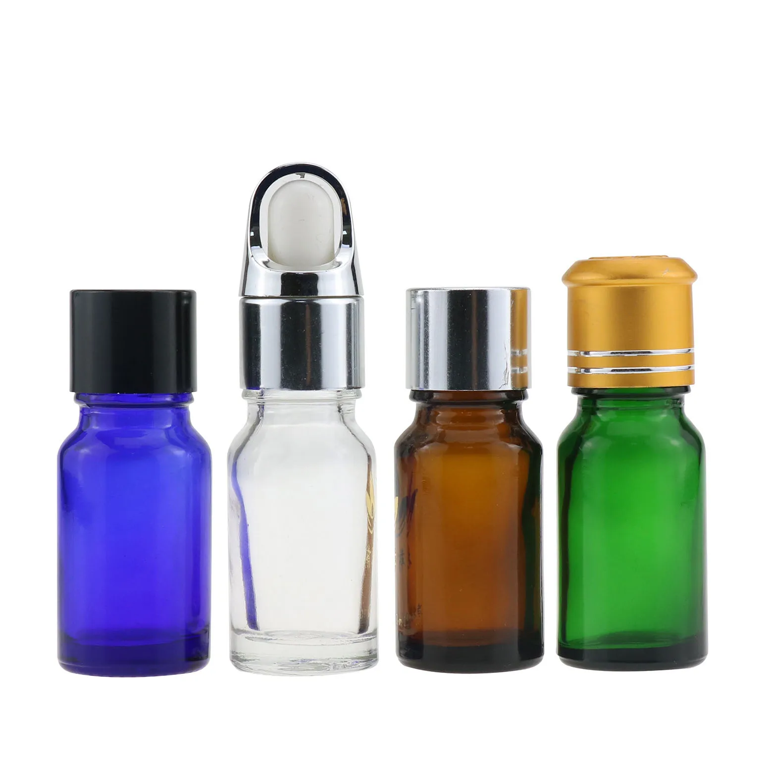 Essential Oil Vials glass bottle colorful 5ML 10ML 15ML 20ML Pure dew bottle Dropper bottle