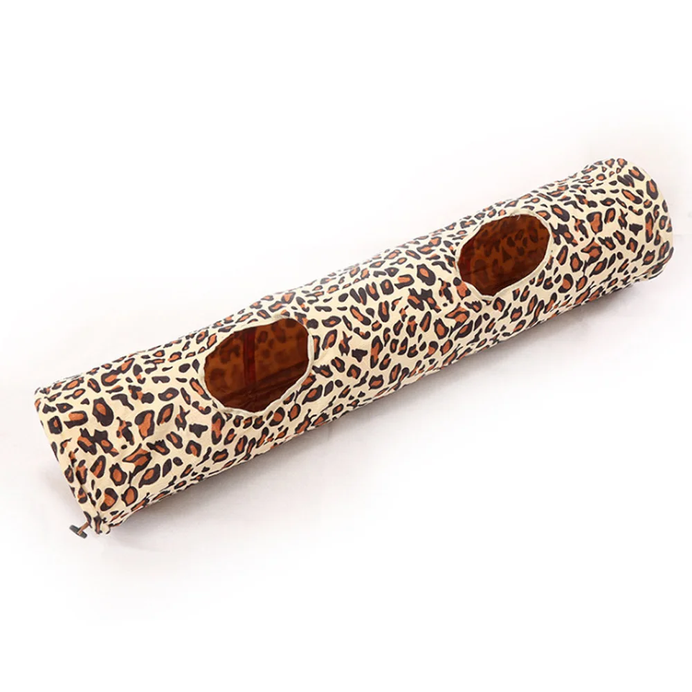 leopard print cat tunnel