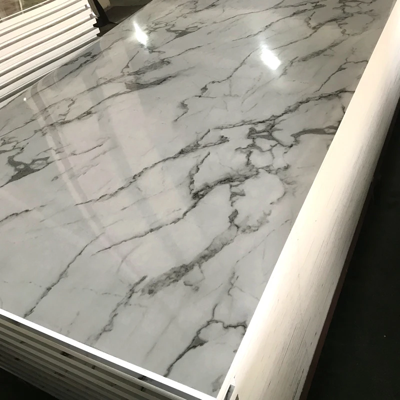 PVC UV Marble Sheet Home Decoration Interior &Exterior Wall Panel