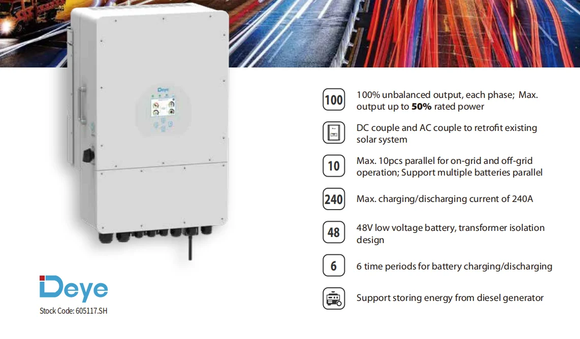 Deye Hybrid Inverter Sun-12k-sg04lp3-eu Hybrid Solar Inverters Ad/dc ...