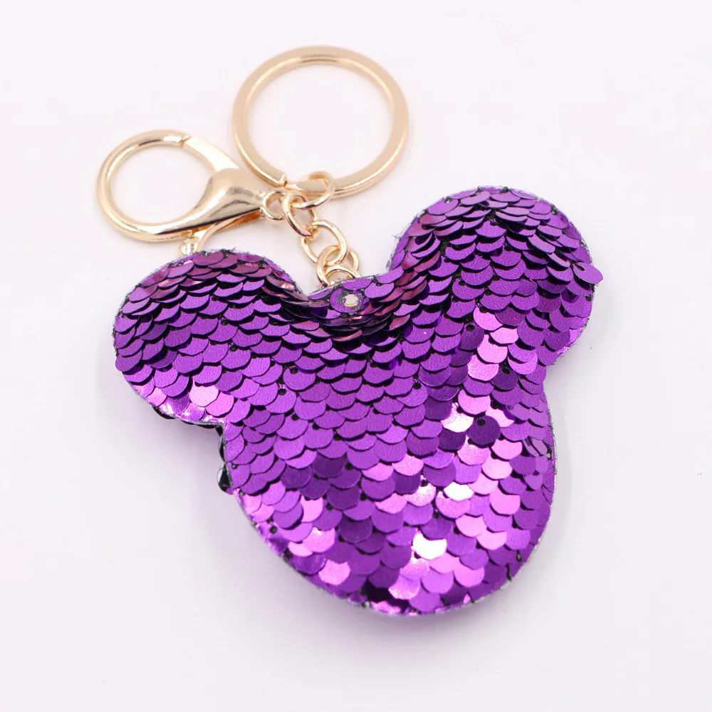 Disney Keychain - Mickey Mouse - Reversible Flip Sequin
