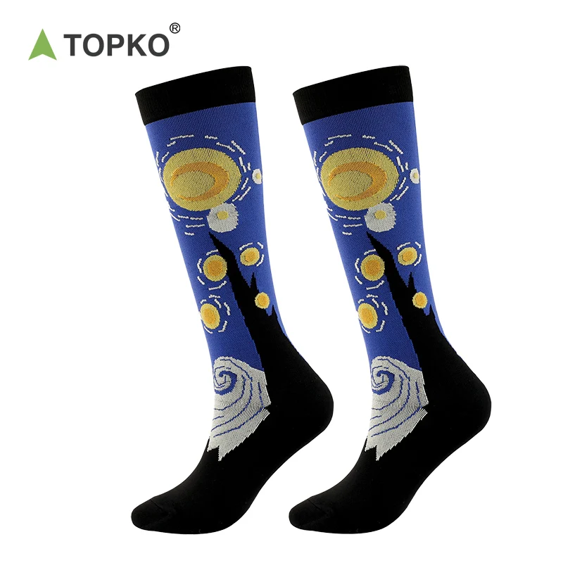 TOPKO, оптовая продажа, высококачественные нейлоновые мужские и женские Спортивные Компрессионные носки