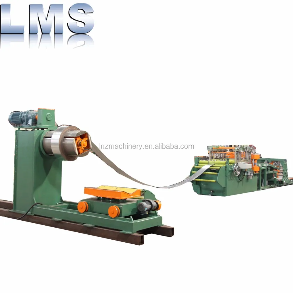 LMS 1650 Rotary Shear Cut to Length Line  0.3-3.0mm Steel Cutting Straightening Machine