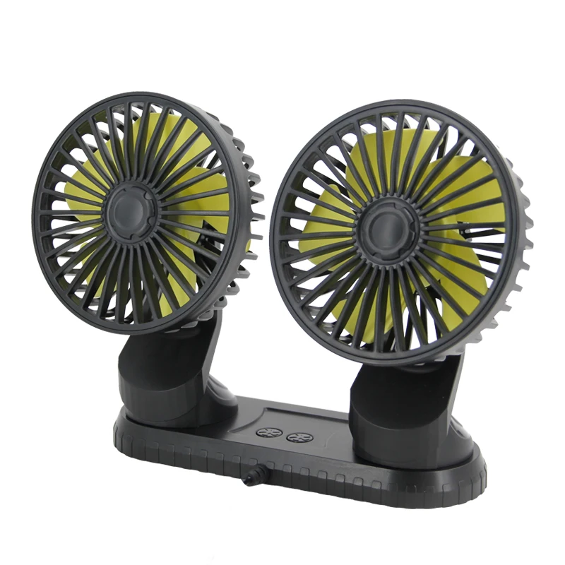 Dual Head Car Cooling Fan USB Adjustable 5V