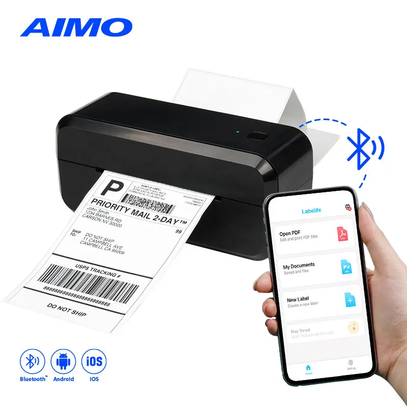 Home Office Use Bluetooth thermal portable handheld printer mini printer portable thermal