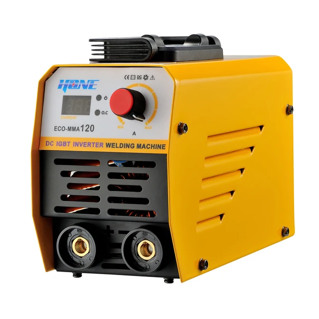 Available Stock HONE Actual 120Amp ECO-MMA120 with Hot-start/Arc-force/Anti-Stick DC Digital IGBT Inverter MMA Wedling Machine.