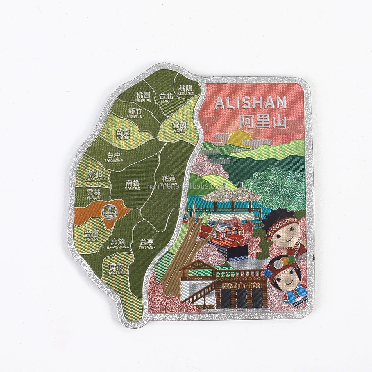 Aimant de réfrigérateur 3D Bangkok Thaïlande, cadeau, décoration de maison et de cuisine, autocollant magnétique Bangkok Thaïlande
