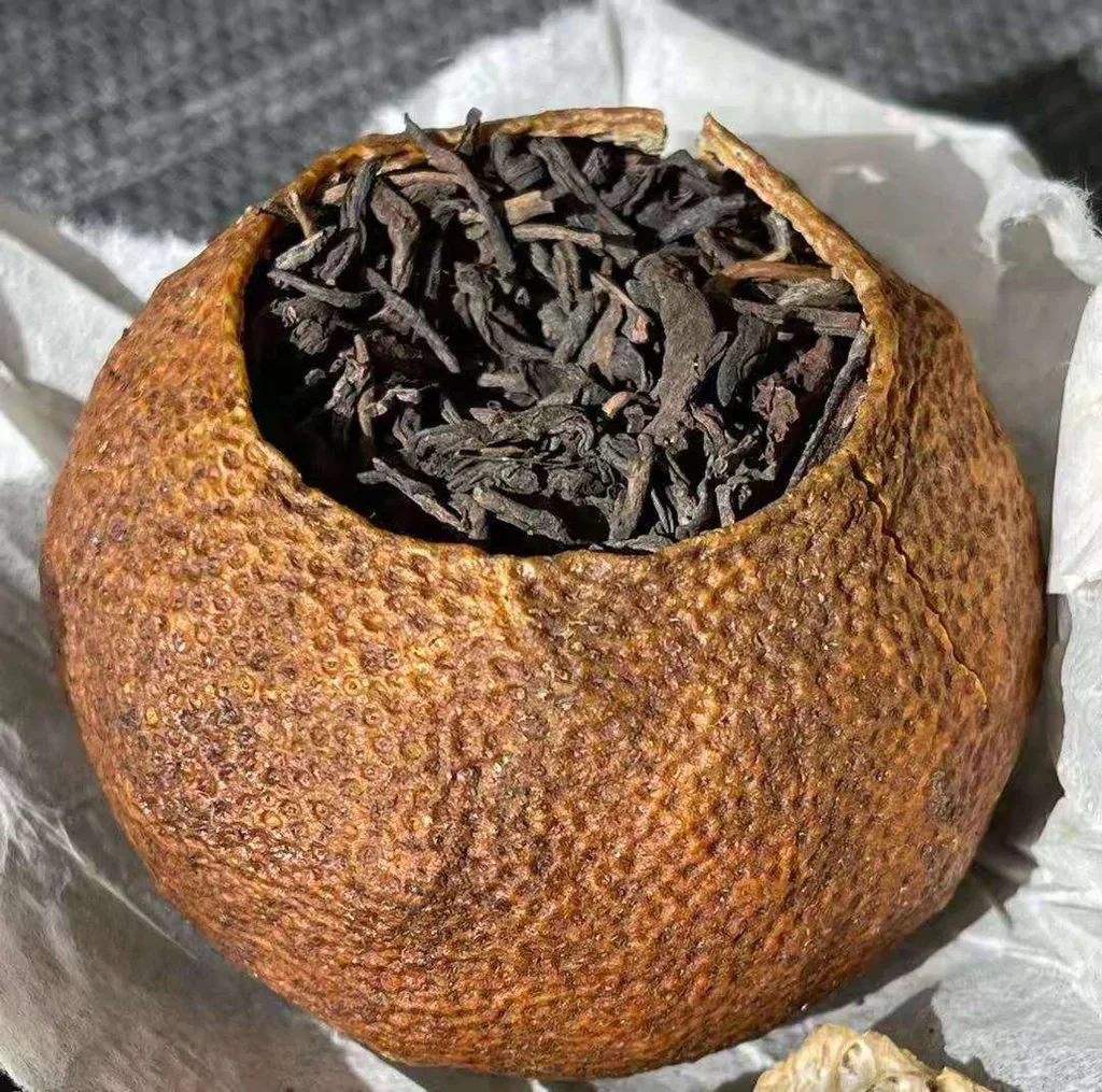 陈皮普洱 饼仔茶系列—陈皮普洱PU-ER WITH DRIED TANGERINE PEEL (12
