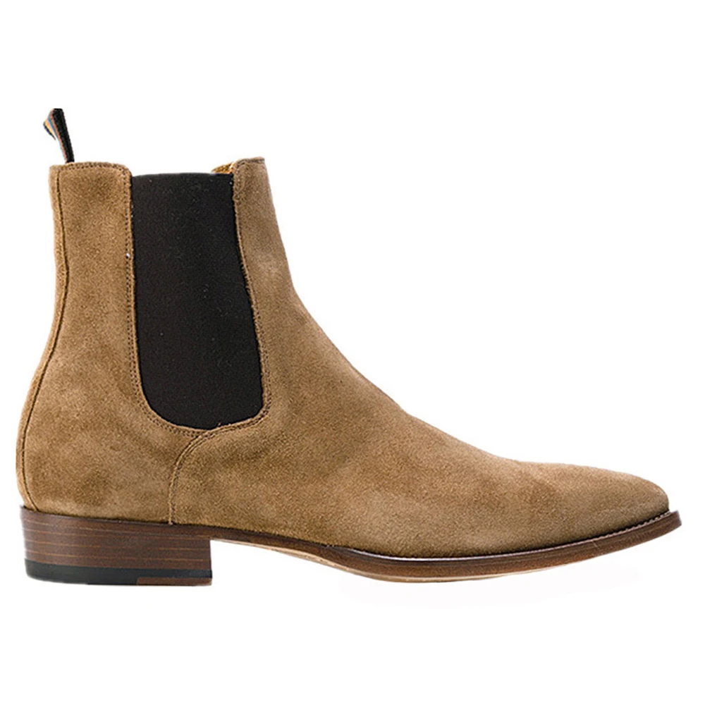 Multifunction Camel Handmade Men's Chelsea Boots Breathable Comfortable Top Grade Cowhide Boots Casual Hiking Shoes