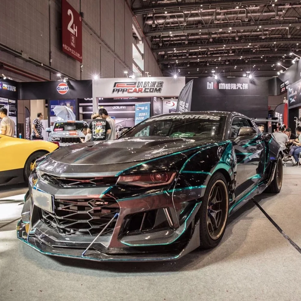 Wide Body Kit Designed For Chevy Camaro Zl1 Style Front Bumper Side