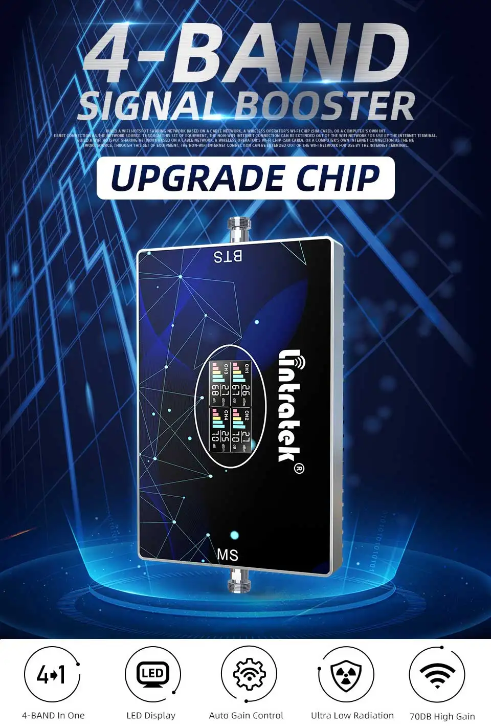 2g 3g 4g 900 Gsm Signal Triband Full Kits Lcd Screen 4g Booster Lte