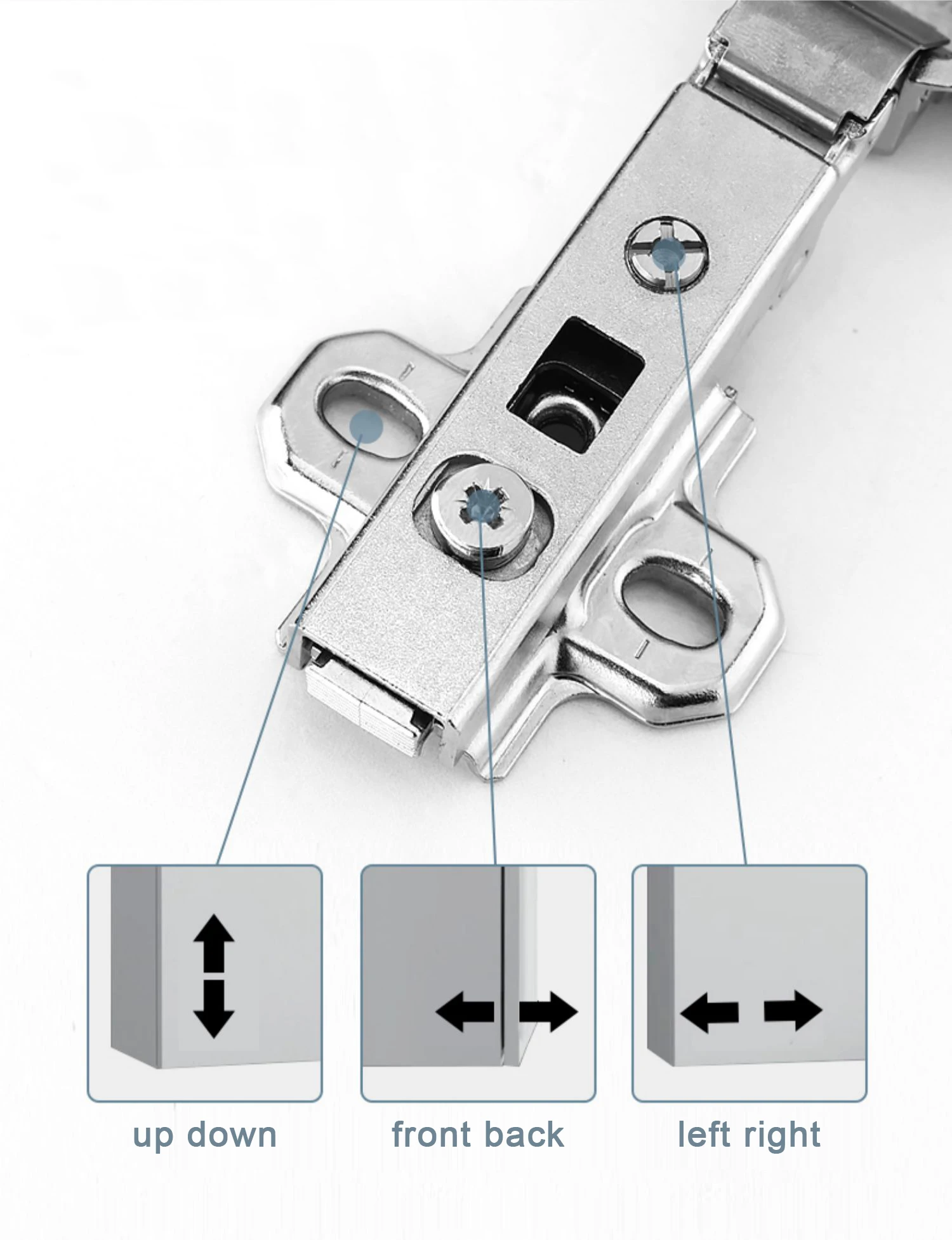 Hettich Furniture Hardware Nickel Hydraulic Quick Mounting Wholesale Hardware Hinges
