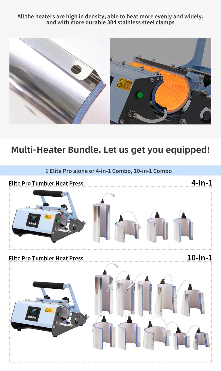 4 in 1 Elite Pro Tumbler Heat Press - BestSub - Sublimation Blanks