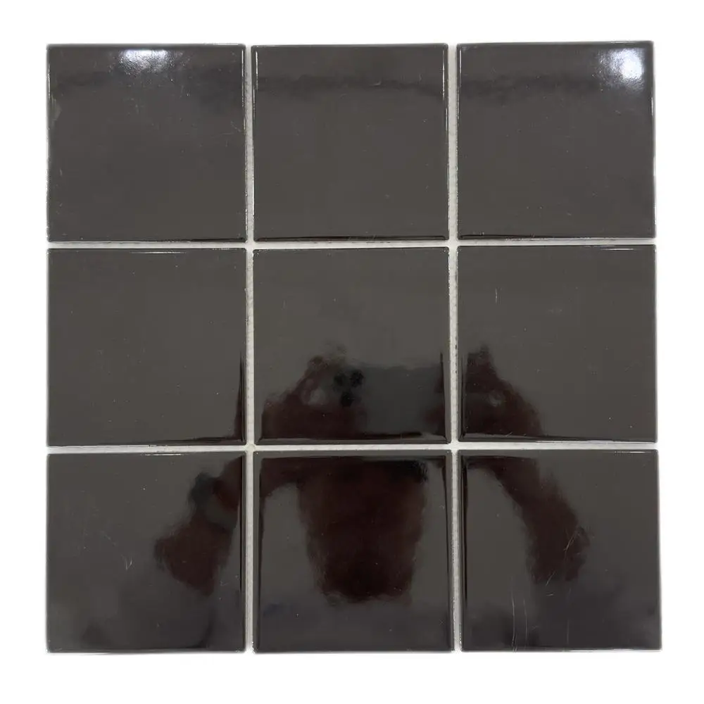 Foshan Factory Pool Blue Glazed Porcelain Ceramic Mosaic Wall Tile