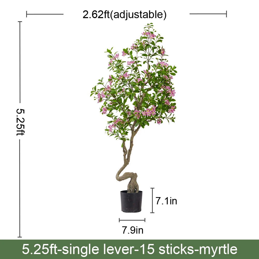 Artificial Plants Plastic Green Tree Greenery Potted Artificial Flower House Decor Wedding Decorations Indoor Outdoor Decoration details