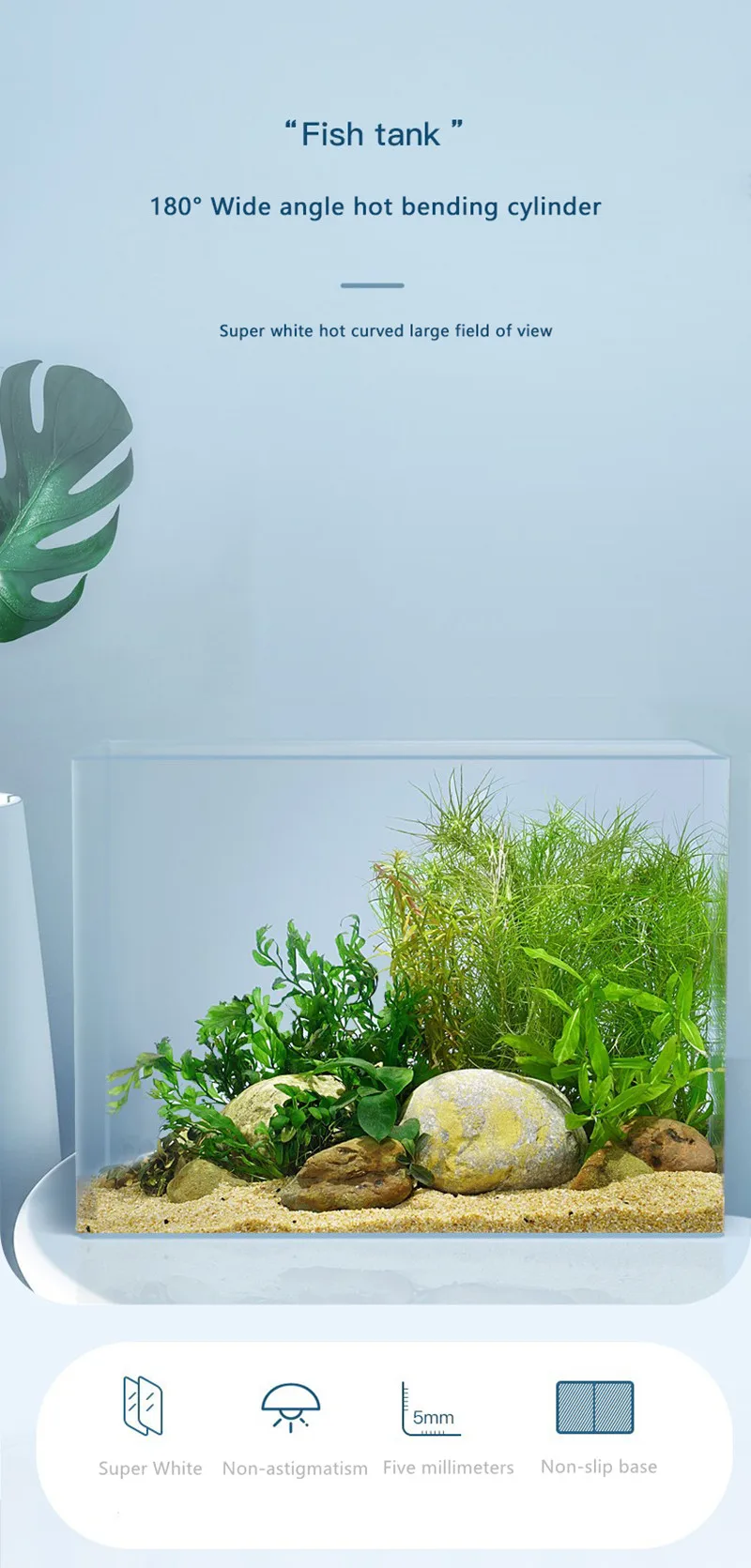 Customized 5 In 1 Betta Goldfish Fish Tank Acuarios Aquarium Ultra