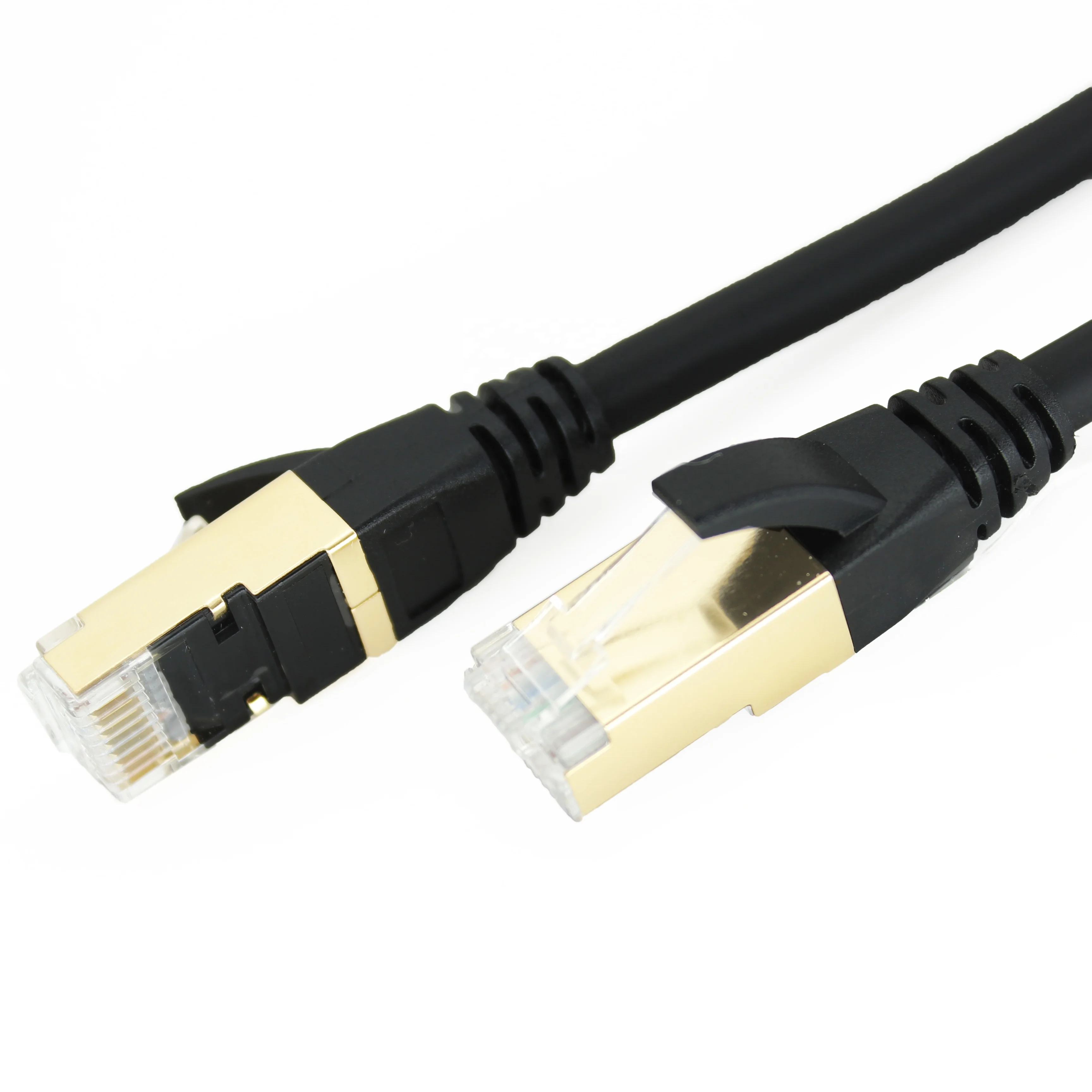 Сетевой мягкий гибкий Ethernet кабель 8 ядер алюминиевая фольга щит Cat8 кабель ПВХ Куртка Rj45 патч Lan кабель