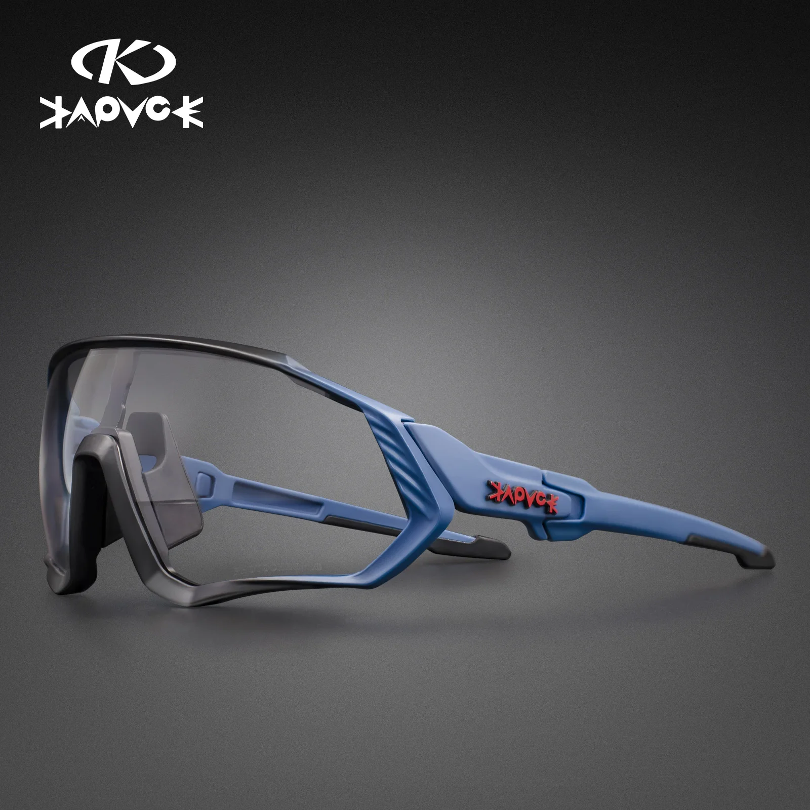 Hot KAPVOE Photochromic Goggles Unisex Road Mountain Bike TR-90 Sport Sunglasses