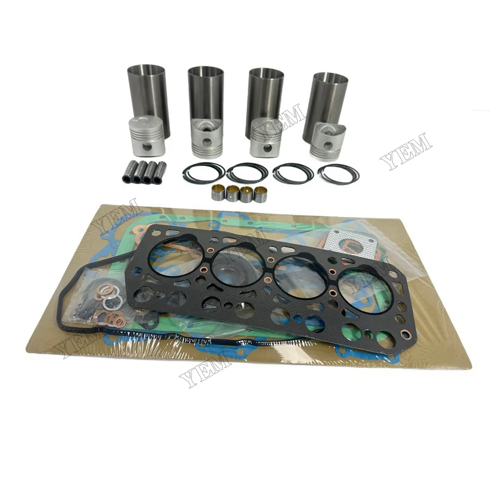 Overhaul Kit With Gasket Set Compatible for Mitsubishi K4C Engine Rebuild Kit 3