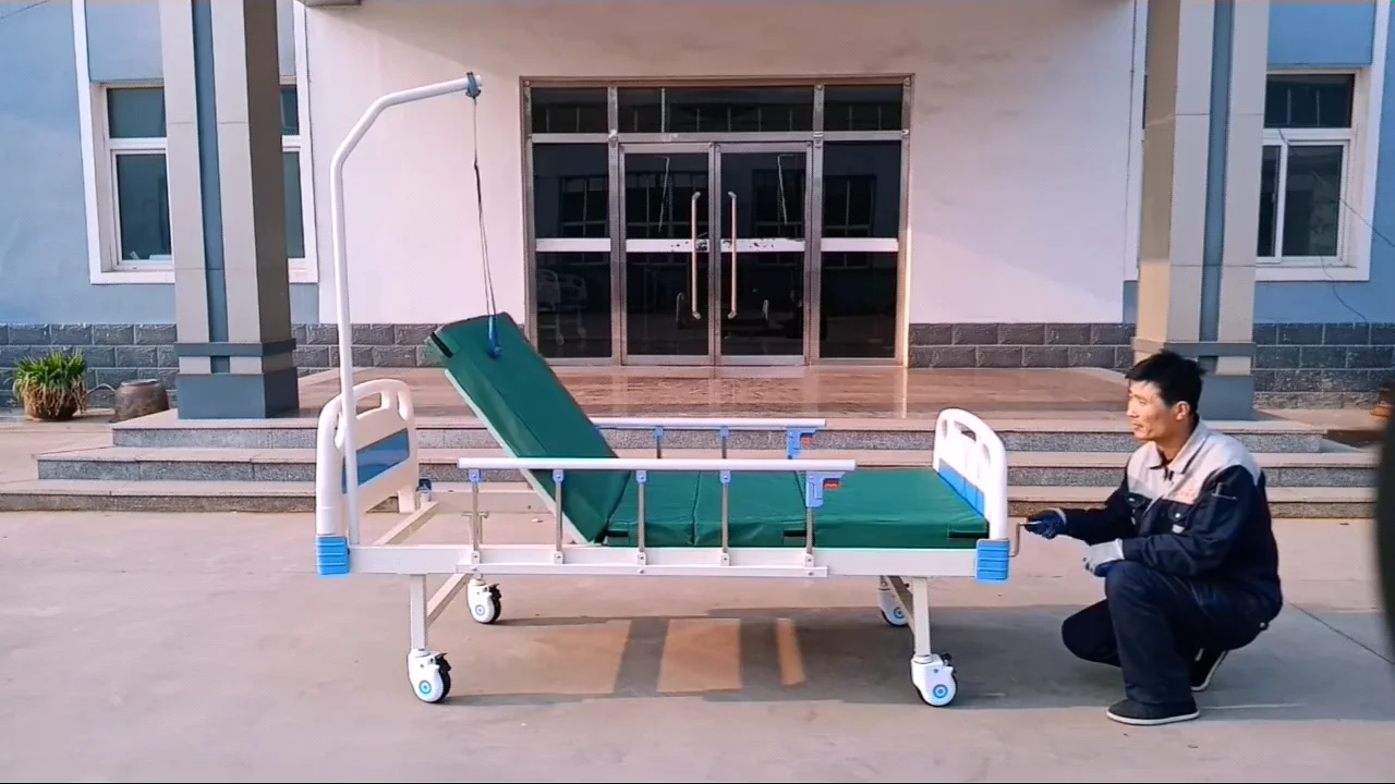 Iso Ce High Quality Manual 1 Crank Medical Bed Cheap Price Hospital