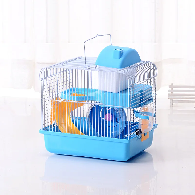 Double Story Custom Pet Large Wire Mesh Plastic Luxury Hamster Cage