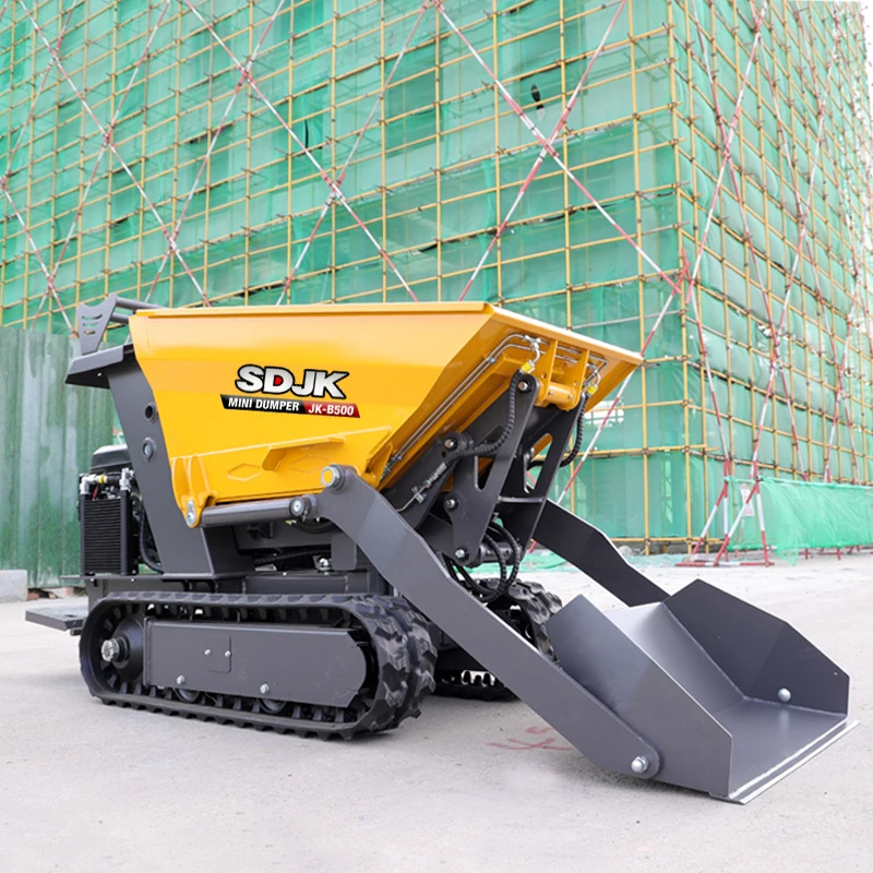 SDJK 800kg Hydraulic Crawler Mini Dumper - Efficient Transport