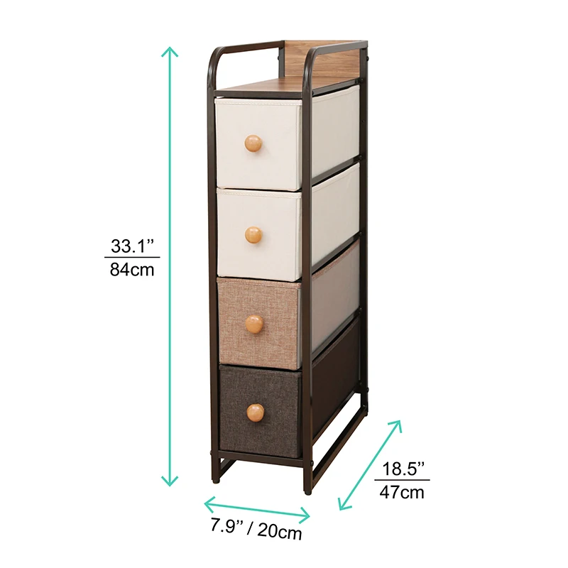STAR CREATION Customized Acceptable Drawer Dresser Storage Tower Organizer Fabric