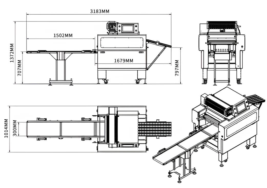 Multi Function Automatic Weighing And Product Coding Meat Plastic Wrap ...