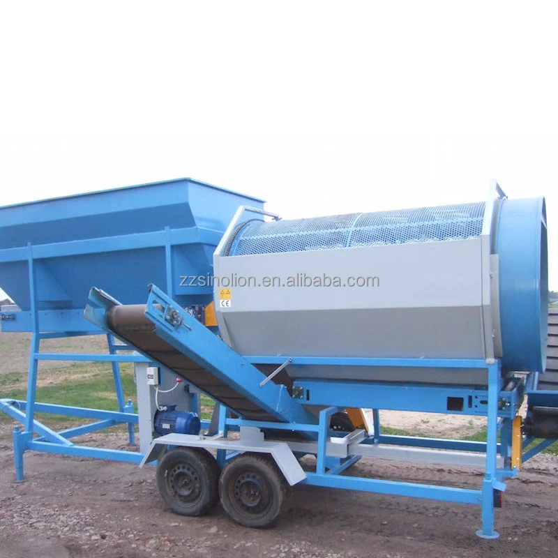 Передвижной компостный троммер для почвы, сито для органических удобрений по заводской цене