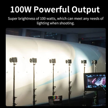Zhiyun Molus X100 Combo 100W Bi-Color LED Video Light Pocket COB LED Light for Photos Studio Video Outdoor Shooting detail image