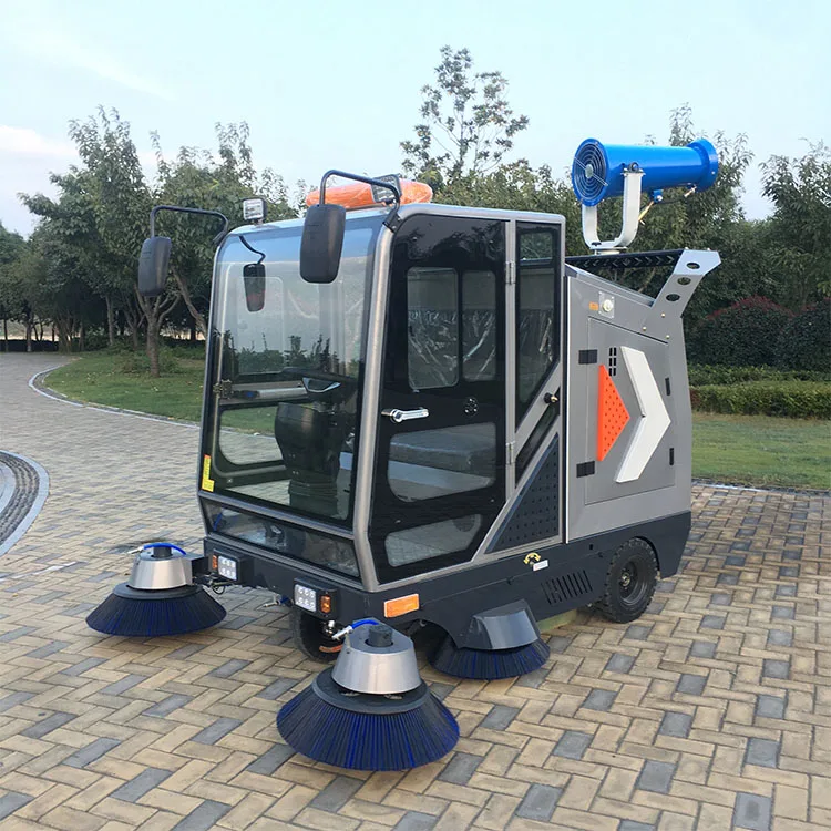 Outdoor Electric Driving Power Street Sweeper Cleaning Machine Electric